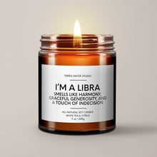 Load image into Gallery viewer, Libra Birthday Candle | Soy Wax Candle | Horoscope Candle
