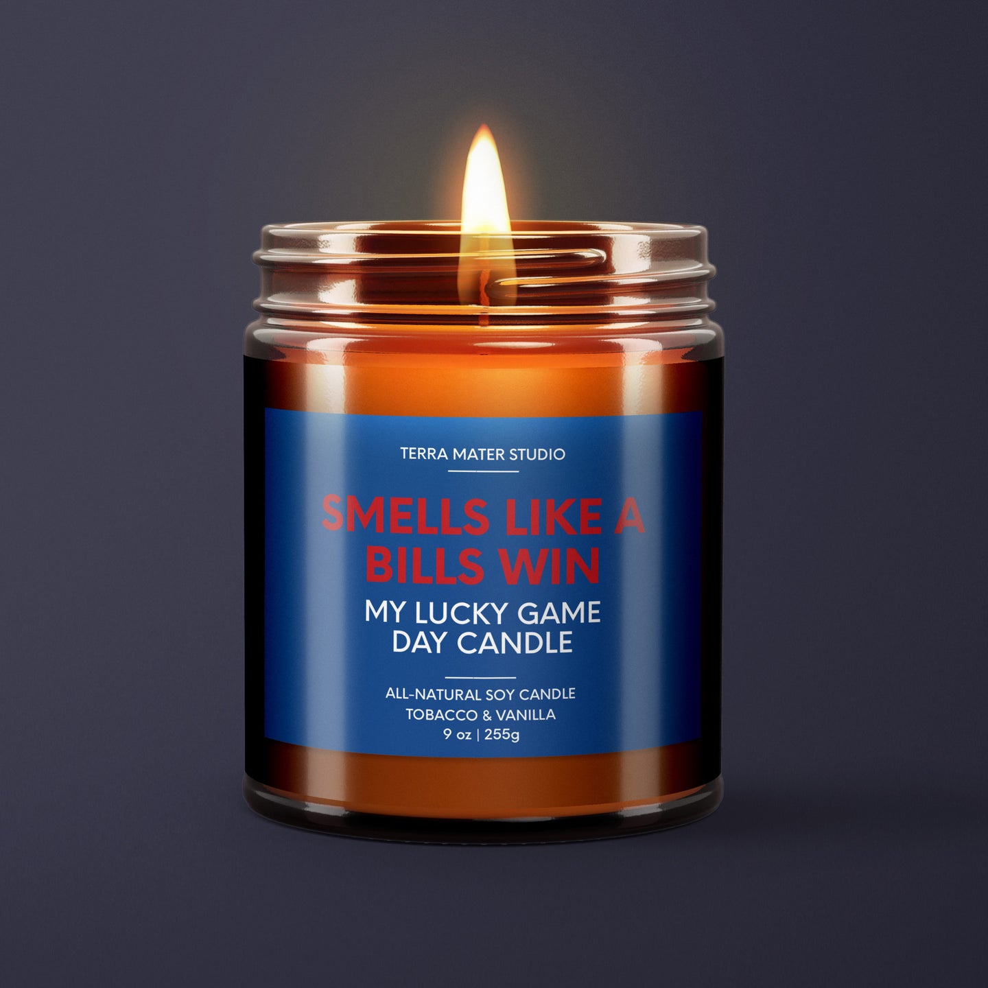 Smells Like A Bills Win | Buffalo Lucky Game Day Candle | Soy Wax Candle