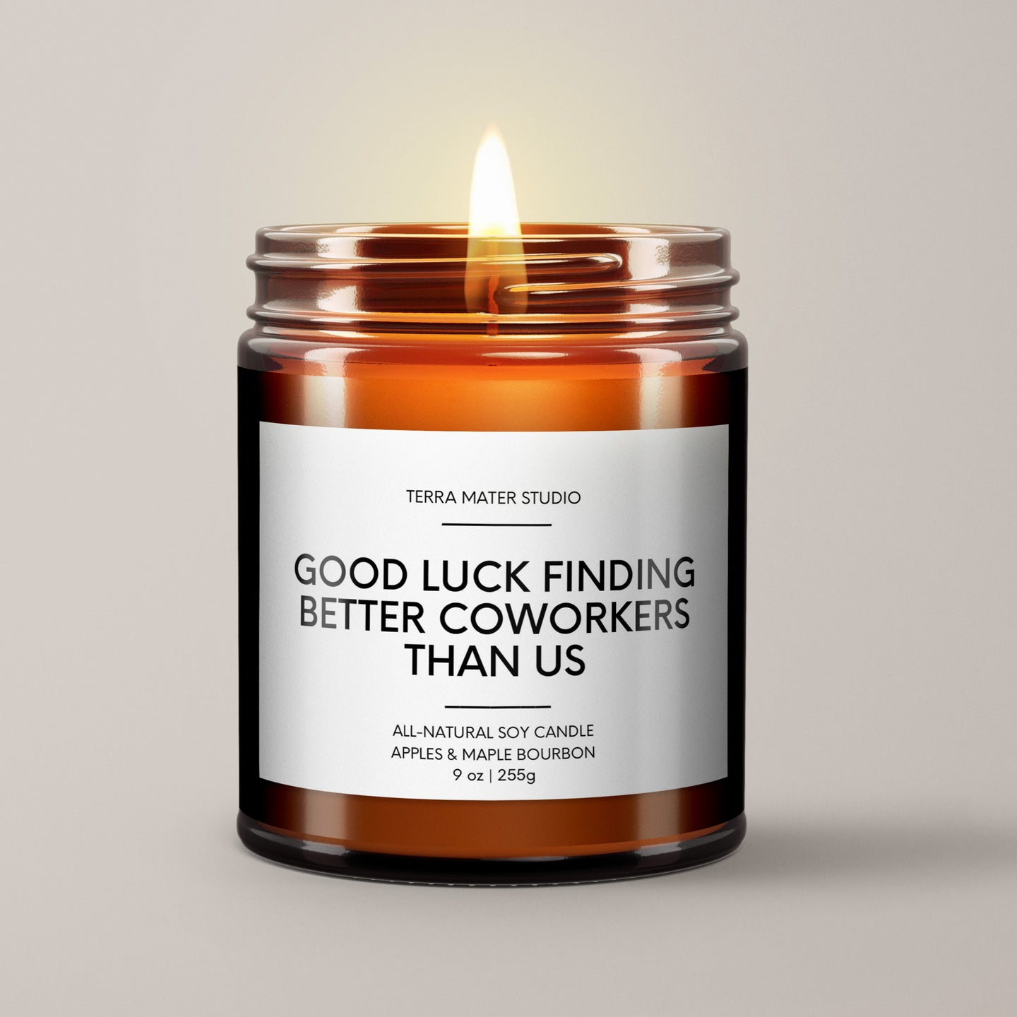 Good Luck Finding Better Coworkes Than Us Soy Wax Candle | Coworker Leaving Gift