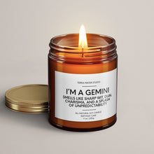 Load image into Gallery viewer, Gemini Birthday Candle | Soy Wax Candle | Horoscope Candle
