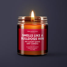 Load image into Gallery viewer, Smells Like A Bulldogs Win | Georgia Lucky Game Day Candle | Soy Wax Candle
