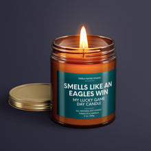 Load image into Gallery viewer, Smells Like An Eagles Win | Philadelphia Lucky Game Day Candle | Soy Wax Candle
