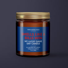Load image into Gallery viewer, Smells Like A Bills Win | Buffalo Lucky Game Day Candle | Soy Wax Candle
