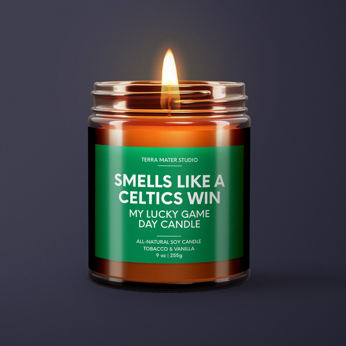 Smells Like A Celtics Win | Boston Lucky Game Day Candle | Soy Wax Candle