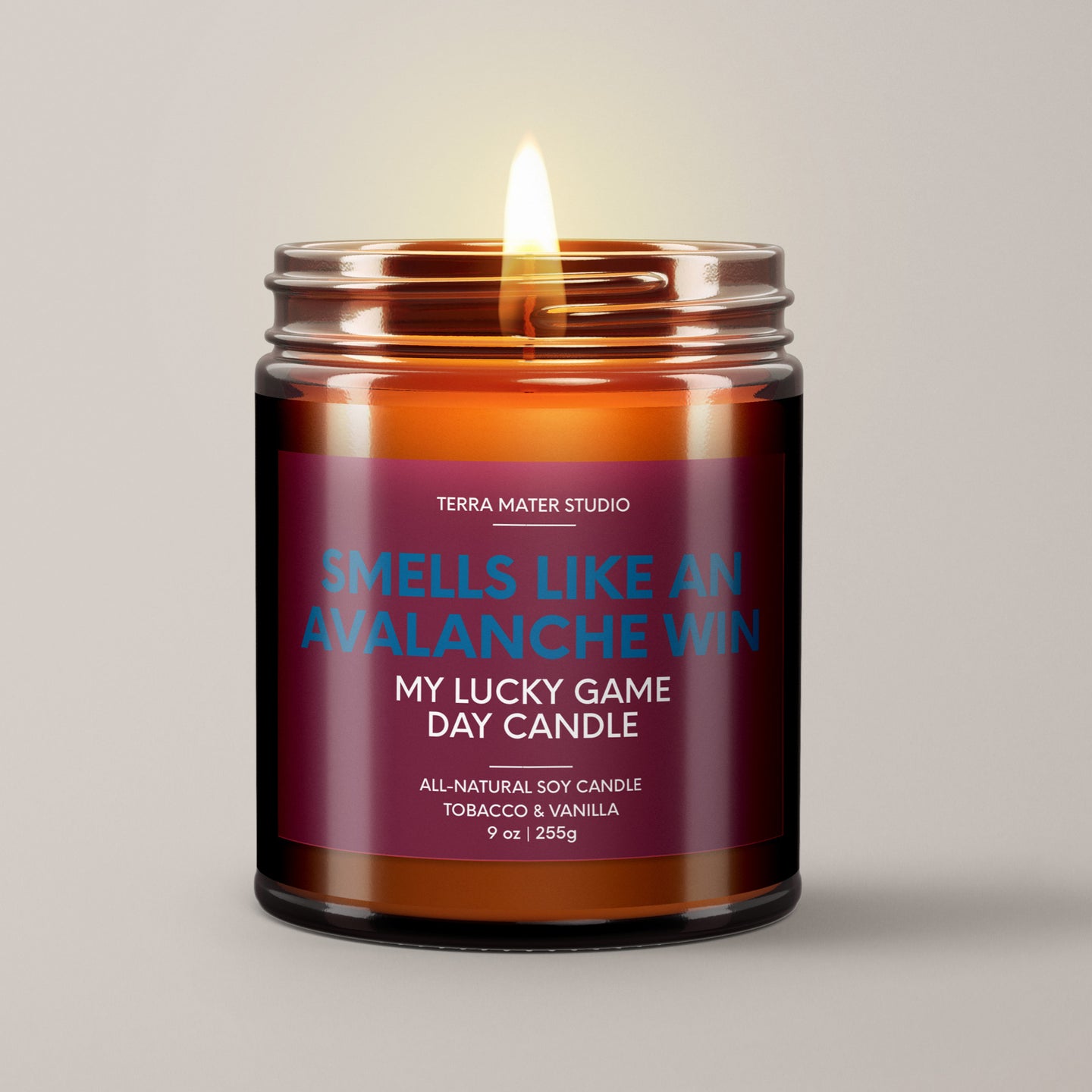 Smells Like An Avalanche Win | Colorado Lucky Game Day Candle | Soy Wax Candle