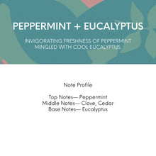 Load image into Gallery viewer, Peppermint + Eucalyptus Soy Wax Candle
