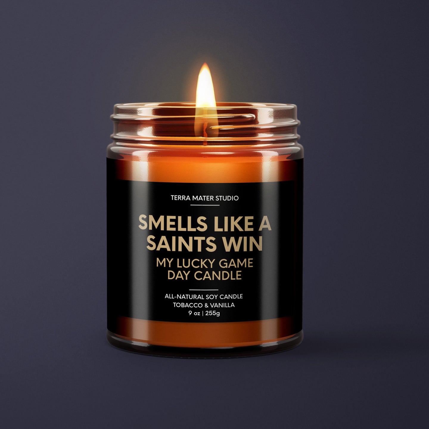 Smells Like A Saints Win | New Orleans Lucky Game Day Candle | Soy Wax Candle