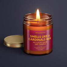 Load image into Gallery viewer, Smells Like A Cardinals Win | Arizona Lucky Game Day Candle | Soy Wax Candle
