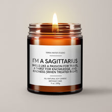 Load image into Gallery viewer, Sagittarius Birthday Candle | Soy Wax Candle | Horoscope Candle
