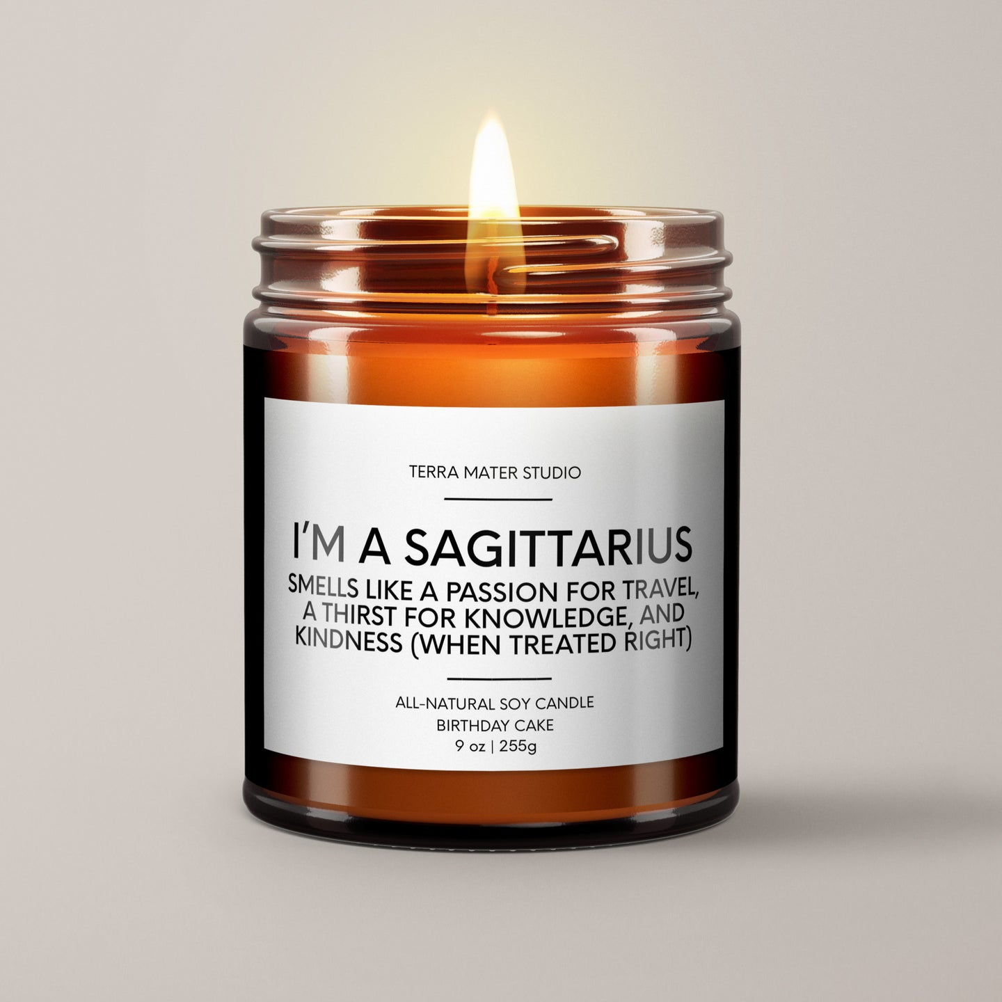 Sagittarius Birthday Candle | Soy Wax Candle | Horoscope Candle
