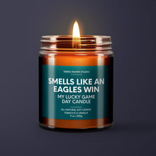 Load image into Gallery viewer, Smells Like An Eagles Win | Philadelphia Lucky Game Day Candle | Soy Wax Candle
