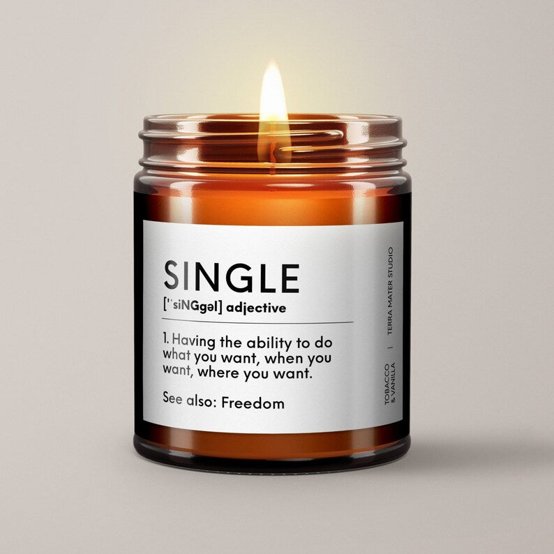 Single Definition Soy Wax Candle | Funny Gift