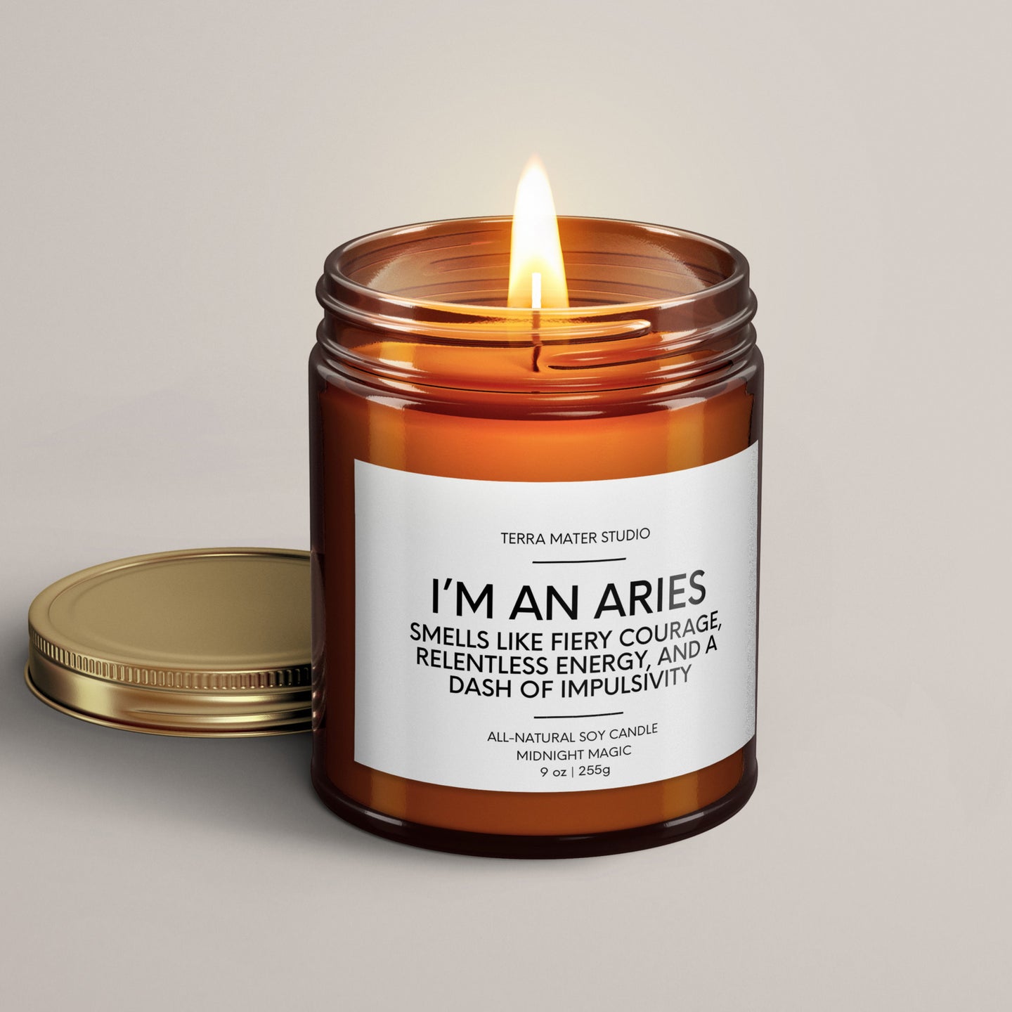 Aries Birthday Candle | Soy Wax Candle | Horoscope Candle