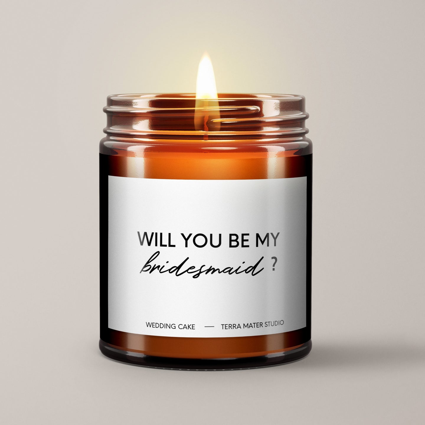 Will You Be My Bridesmaid? Soy Wax Candle | Bridesmaid Proposal Gift