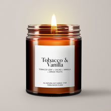 Load image into Gallery viewer, Tobacco + Vanilla Soy Wax Candle
