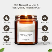 Load image into Gallery viewer, Appalachian Mountains All-Natural Scented Candle