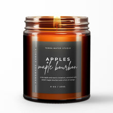Load image into Gallery viewer, Apples & Maple Bourbon All-Natural Scented Candle | 50+ Hour Burn