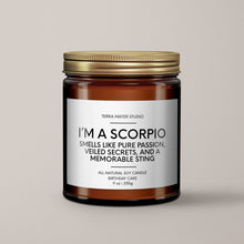 Load image into Gallery viewer, Scorpio Birthday Candle | Soy Wax Candle | Horoscope Candle
