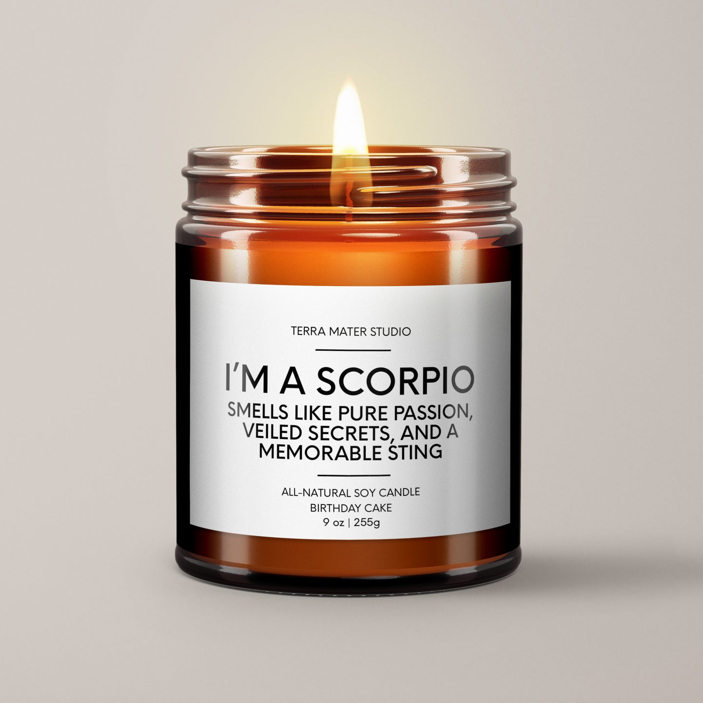 Scorpio Birthday Candle | Soy Wax Candle | Horoscope Candle