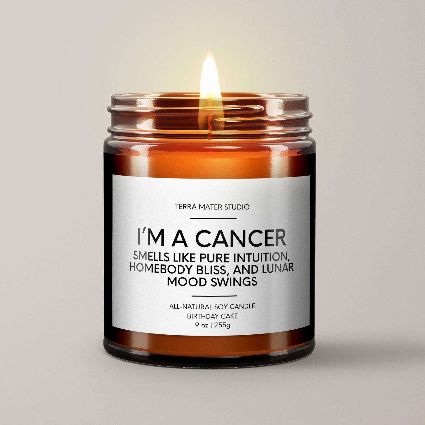 Cancer Birthday Candle | Soy Wax Candle | Horoscope Candle