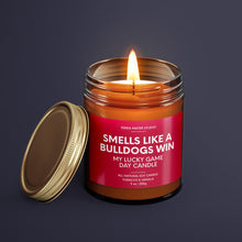 Load image into Gallery viewer, Smells Like A Bulldogs Win | Georgia Lucky Game Day Candle | Soy Wax Candle

