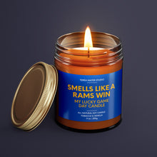 Load image into Gallery viewer, Smells Like A Rams Win | Los Angeles Lucky Game Day Candle | Soy Wax Candle
