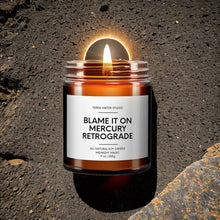 Load image into Gallery viewer, Blame It On Mercury Retrograde | Funny Candles
