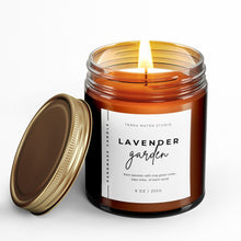 Load image into Gallery viewer, Lavender Garden All-Natural Scented Candle | 50+ Hour Burn