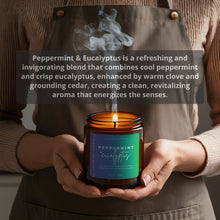 Load image into Gallery viewer, Peppermint & Eucalyptus All-Natural Scented Candle | 50+ Hour Burn