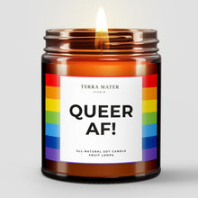 Load image into Gallery viewer, Queer AF All-Natural Scented Candle