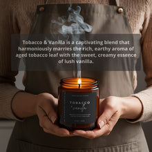 Load image into Gallery viewer, Tobacco & Vanilla All-Natural Scented Candle | 50+ Hour Burn