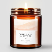 Load image into Gallery viewer, White Tea & Citrus All-Natural Scented Candle