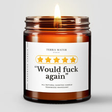 Load image into Gallery viewer, 5 Stars Would F#ck Again All-Natural Scented Candle