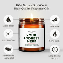 Load image into Gallery viewer, Custom Address Scented Candle | Housewarming Gift