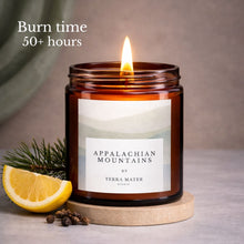 Load image into Gallery viewer, Appalachian Mountains All-Natural Scented Candle