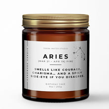 Load image into Gallery viewer, Aries Candle | Zodiac Signs Gifts | Pisces Birthday Gift | Astrology Gifts
