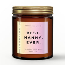 Load image into Gallery viewer, gift for nanny scented candle with lid