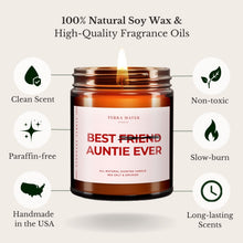 Load image into Gallery viewer, Best Friend To Auntie All-Natural Scented Candle | Aunt To Be Gift