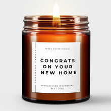 Load image into Gallery viewer, Congrats On Your New Home All-Natural Candle | Housewarming Gift | New Homeowners Gifts | Neighbors Gift