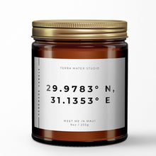 Load image into Gallery viewer, Custom Coordinates Candle | Personalized Gift | Custom Candle