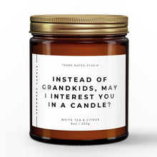 Load image into Gallery viewer, funny gift for mom or for dad scented candle with lid on