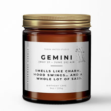 Load image into Gallery viewer, Gemini Candle | Zodiac Signs Gifts | Gemini Birthday Gift | Astrology Gifts