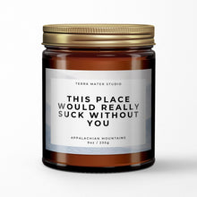 Load image into Gallery viewer, This Place Would Really Suck Without You All-Natural Scented Candle