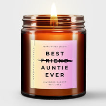 Load image into Gallery viewer, Best Friend To Auntie All-Natural Candle | Aunt To Be Gift | Auntie Gift