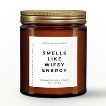 Load image into Gallery viewer, gift for wife or husband scented candle with lid on