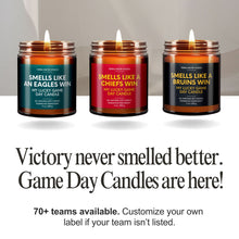 Load image into Gallery viewer, Smells Like An Eagles Win Lucky Game Day Candle | Eagles Merch | 50+ Hour Burn
