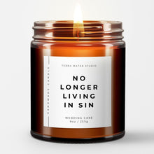 Load image into Gallery viewer, no longer living in sin engagement scented candle