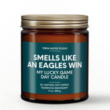 Load image into Gallery viewer, Smells Like An Eagles Win Lucky Game Day Candle