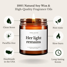Load image into Gallery viewer, Her Light Remains All-Natural Scented Candle