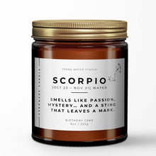 Load image into Gallery viewer, Scorpio Candle | Zodiac Signs Gifts | Scorpio Birthday Gift | Astrology Gifts